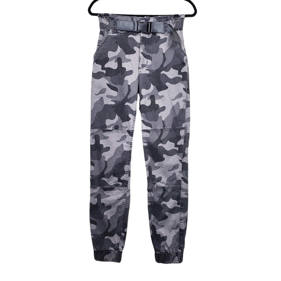 Hollister Pants - Hollister Womens Grey Camo Print Ultra High Rise Jogger Cargo Pants Size S